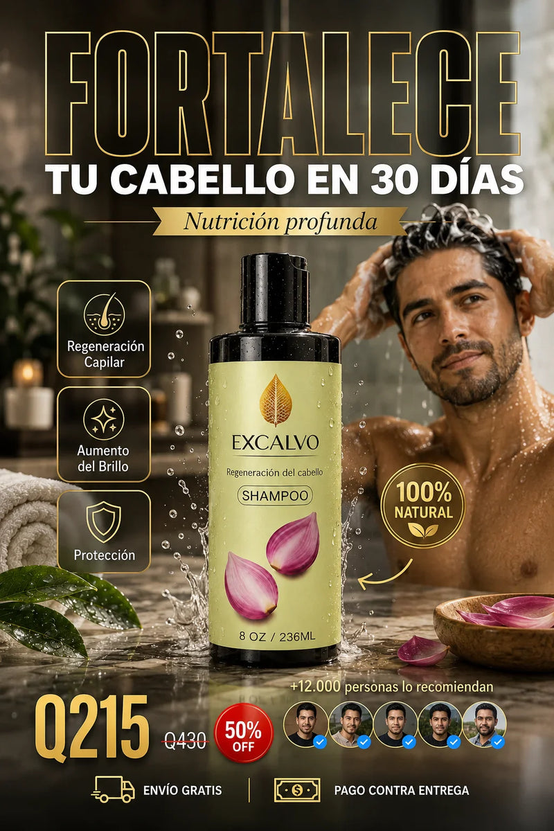 Excalvo Shampoo Crecimiento Reparacion
