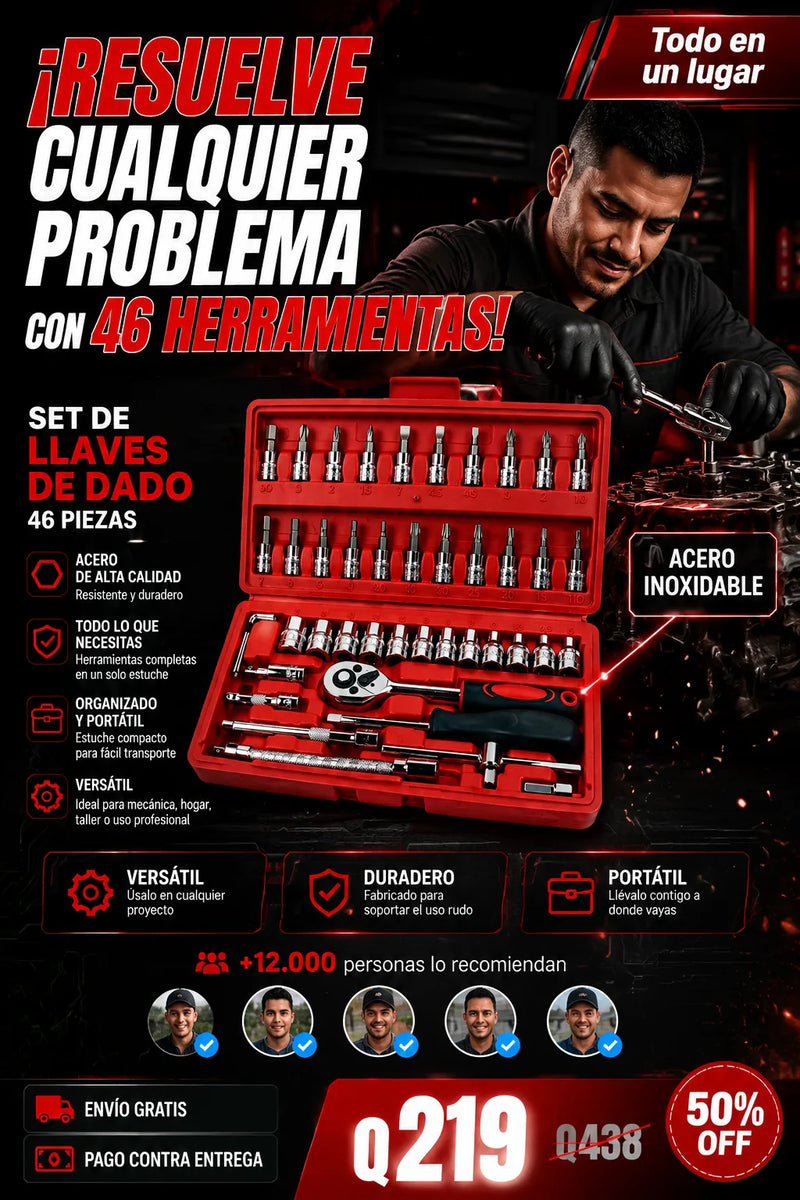 Juego De Llaves 46 Piezas