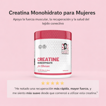 CREATINA MONOHIDRATADA PARA MUJERES