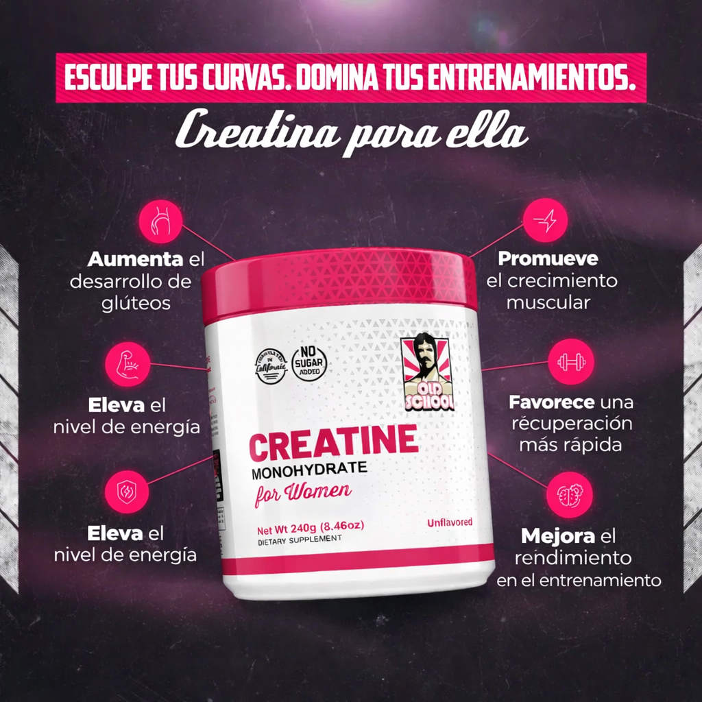 CREATINA MONOHIDRATADA PARA MUJERES