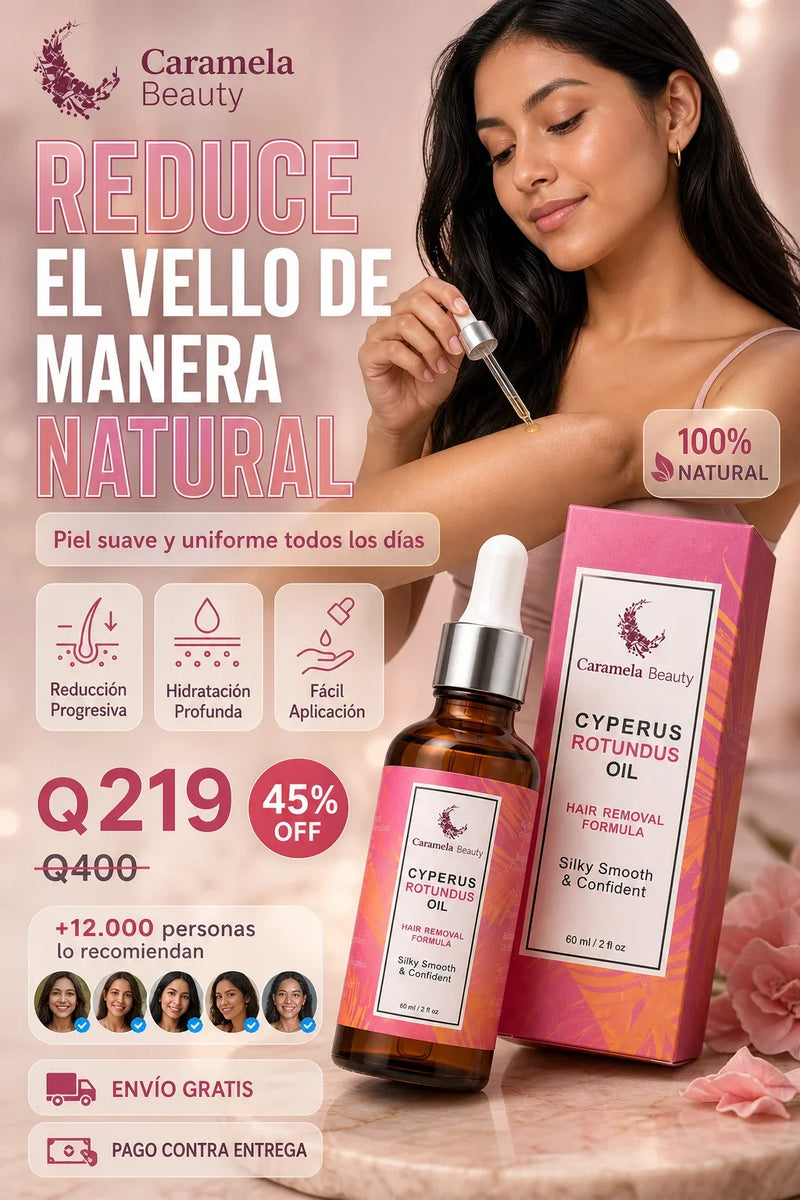 Aceite Cyperus Rotundus 60ml | Reduce el vello Progresivamente | Cuidado de la Piel
